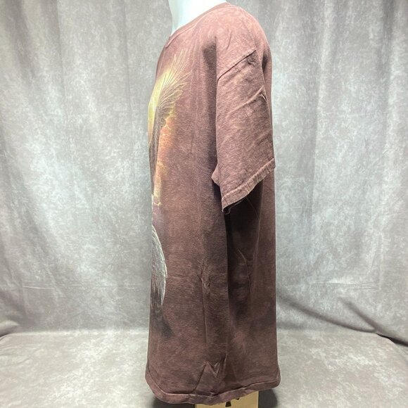 The Mountain 2XL Brown T-Shirt With Majestic Eagle Graphic Short Sleeve Crewneck - Picture 4 of 9
